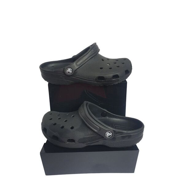 Crocs Classic Unisex Clog Shoes Black M7/W9 - Picture 8 of 8